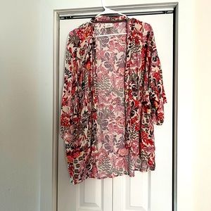 Floral Cover Up or Light linen shirt